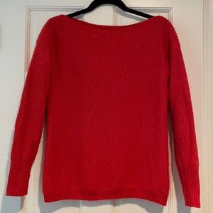 Banana Republic Soft Mohair Blend Red/Orange Sweater